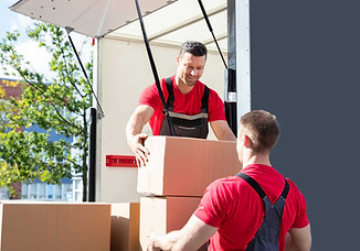 2 persons are assembling the boxes